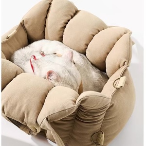 Sac à dos portable multifonctionnel Sac de transport pour animaux de compagnie Ceinture de sécurité et laisse de <span class=keywords><strong>voiture</strong></span> pour chien Housse amovible pour chat et <span class=keywords><strong>chiot</strong></span> pour le voyage - Product Image 6