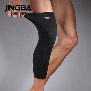 JINGBA CE ISO Fabbrica di Supporti per Ginocchia in Nylon Elastico a Compressione, <span class=keywords><strong>Ginocchiera</strong></span> Lunga per <span class=keywords><strong>Pallavolo</strong></span>, Protezione per Ginocchia da Basket - Product Image 3