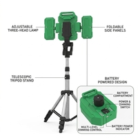 Projecteur LED portable 21V 1000W avec trépied télescopique pour éclairage extérieur