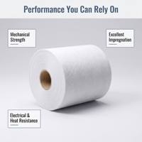 Papier isolant DMD classe F 6641, stratifié composite en polyester pour l'isolation électrique des bobinages de moteurs et des transformateurs