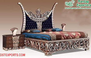 Muebles de Dormitorio de Madera de Teca Tallada de Estilo Moderno y Digno, Camas Clásicas Extravagantes, Juegos de Dormitorio Hechos a Mano de Primera Calidad - Product Image 6