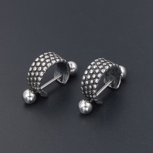 <b>Cuff</b> <b>Earrings</b> Titanium Steel Geometric Stud Punk Rock Party Accessories CF099 - Product Image 3