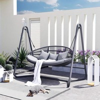 Nouvelle balançoire Patio balançoire oeuf chaise avec auvent jardin ensemble balcon piscine meubles mobilier d'extérieur