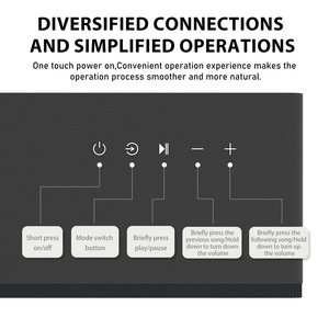 Thanh âm thanh gia đình 60W BS-58 tăng cường âm thanh <span class=keywords><strong>TV</strong></span> của bạn với âm trầm mạnh mẽ và âm thanh sắc nét tất cả trong một thiết kế nhiều giắc cắm - Product Image 5