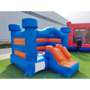 Castillo Inflable Azul con Tobogán para Niños Pequeños, Casa de Brinco Inflable de 3x3m con Diseño de Elefante para Fiestas de Cumpleaños Infantiles - Product Image 4