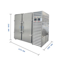 Congélateur à air pulsé de grande capacité 1400L avec refroidissement par ventilateur, 30 plateaux en acier inoxydable 304, 2 portes pour viande, fruits de mer et poulet