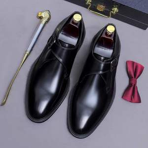 Chaussures Oxford pour hommes en cuir véritable de haute qualité, grande taille, formelles et décontractées, à bout carré, imperméables et respirantes - Product Image 6
