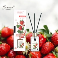 Ensembles de cadeaux de diffuseur de roseau d'aromathérapie de luxe de 120ml Diffuseur de roseau élégant d'aromathérapie de bouteille unique pour la décoration de voiture à la maison