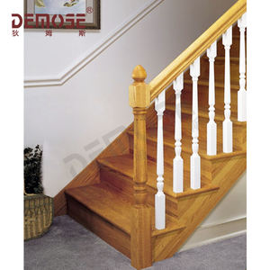 Rampes intérieures en <span class=keywords><strong>bois</strong></span> de style moderne en acier au carbone <span class=keywords><strong>et</strong></span> métal inoxydable Conceptions de rampes d'<span class=keywords><strong>escalier</strong></span> élégantes pour villas balustrades mains courantes - Product Image 6