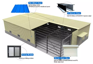 Tamano Personalizado China Diseño De Acero Peb Estructuras <span class=keywords><strong>Granero</strong></span> Con Buena Calidad - Product Image 2