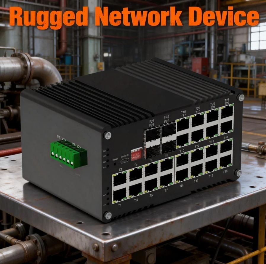 Advanced L2+ Managed 24-Port Gigabit and 4-Port 1000X SFP Industrial Ethernet Switch for High-Density Connectivity