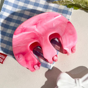 Pinzas de Pelo Brillantes de Alta Calidad de 8.5cm, Pinzas de Garra para Cola de Caballo, Pinzas de Pelo Tipo Tiburón para la Parte Trasera de la Cabeza, Pinzas para Peinados Semi-Arreglados, Estilo Fiesta - Product Image 4