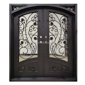 La porte en <span class=keywords><strong>acier</strong></span> moderne <span class=keywords><strong>de</strong></span> fer <span class=keywords><strong>de</strong></span> villa thermiquement cassée profile la surface finie - Product Image 4