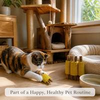 Jouet à mâcher pour animaux de compagnie en luffa naturel et bois de pomme, lot de 3 bâtonnets à mâcher pour le nettoyage dentaire des chats, des lapins et des petits animaux