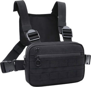 Outdoor Utility Tactical <span class=keywords><strong>Vest</strong></span> Camouse Pouch <span class=keywords><strong>Holster</strong></span> Draagbare Nylon Sportborst Tas Rits Sluiting Modieuze Nationale Stijl - Product Image 1