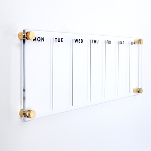 Panneau acrylique pour décoration intérieure moderne, calendrier quotidien, rabot quotidien en acrylique transparent, calendrier hebdomadaire pour mur - Product Image 1