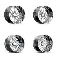 Jantes forgées pour camion 26x14 28x16 30x16 8x6.5 8x165.1 à rebord profond et polies pour Dodge Ram 2500 3500 et Chevrolet Silverado 3500