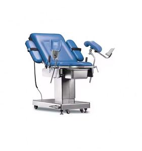 Meja Periksa Ginekologi Rumah Sakit Medis dari Baja Anti Karat, Meja Persalinan Obstetri Manual Hidrolik - Product Image 3