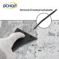 DCHOA bricolage outils de grattoir de lame de rasoir en plastique noir nettoyage grattoir dissolvant de colle pour emballage de vinyle OEM & ODM pris en charge