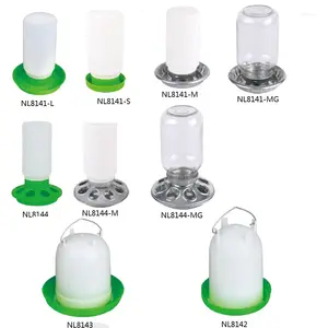 4L 8L plastic poultry drinkers chicken waterer with legs