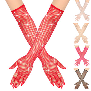 Nuevos Guantes Largos Elásticos de Malla Retro con Diseño de Red de Pescado, Estilo Sexy para Discoteca, Accesorios de Vestir Cosplay, Colección 2026 - Product Image 3