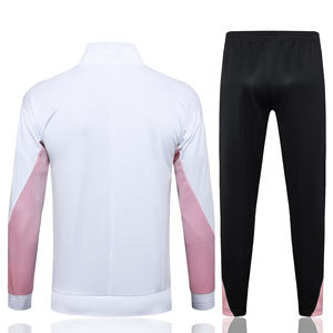 Combinaison d'entraînement rétro à manches courtes avec fermeture éclair intégrale, séchage rapide, automne-hiver, 24/25, uniforme de compétition des clubs européens de Paris, vêtements de football - Product Image 2