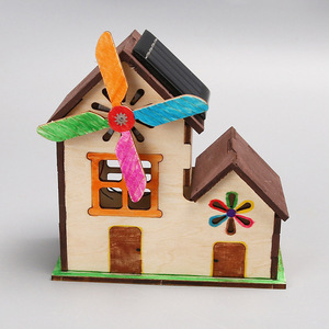 บ้านไม้พลังงานแสงอาทิตย์ ชุดทดลองวิทยาศาสตร์ DIY เทคโนโลยี ผลิตภัณฑ์ขนาดเล็ก ชุดสอน STEAM ของเล่นเสริมพัฒนาการเด็ก - Product Image 5