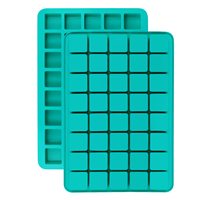 Moules en silicone écologiques carrés à 40 cavités pour caramel, bonbons, chocolats, truffes, glaçons de whisky et pralines durs