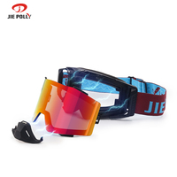 Lunettes MX à double lentille magnétiques avec protection UV et revêtement anti-rayures pour équipement de course de motocross – Vente en gros