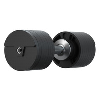 Ensemble d'haltères réglables en fonte de 45 kg, revêtement en uréthane antidérapant, usage commercial, robuste, pour la musculation, la remise en forme et l'entraînement en salle de sport