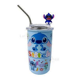 Vasos Spiderman de 450ML con tapas y pajitas vaso de acero inoxidable con pajita vaso térmico con pajita - Product Image 3