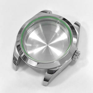 Accessoires pour boîtier de montre 40 mm compatibles avec le mouvement 3130, boîtier argenté pour montre Lightning <span class=keywords><strong>116400</strong></span>, taille de l'axe de la montre 20 mm - Product Image 1