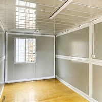 Maison conteneur pliable préfabriquée avec un design contemporain pour bureau à domicile