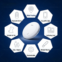 Riwayat Penjelajahan Tas Barang Lainnya Komunikasi & Jaringan Kartu Produk Pelacak Tag Ble Perangkat yang Dapat Dipakai Iot Beacon Ble Pelacak Gps air Tag