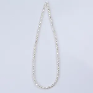 3.5-4mm AAAA AAA AA A B Natural White Loose Beads Real Freshwater Rice Pearl Strand For Jewelry Making