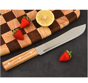 Cuchillo de cocina DF326 personalizado de 6, 7 y 8 pulgadas para frutas, con mango de madera - Product Image 5