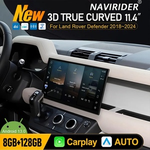 วิทยุติดรถยนต์หน้าจอ HD ขนาด 11.4 นิ้ว พร้อมระบบ GPS สำหรับรถยนต์แลนด์โรเวอร์ ดีเฟนเดอร์ ปี 2018-2024 รองรับ Android Auto และ Carplay เครื่องเล่นมัลติมีเดียสเตอริโอ ระบบคู่ - Product Image 3