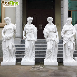 Estatua de Jardín de Mármol de Estilo Moderno, Tamaño Real, para Decoración de Exteriores, para Uso en Villas, Cuatro Estaciones - Product Image 3