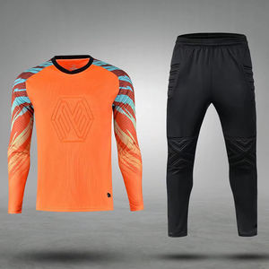 Fabrik Niedriger Preis Männer und Frauen Langarm Grün Fußball Trikot Torwart Langarm Set Blank Fußball Uniform Wear - Product Image 5