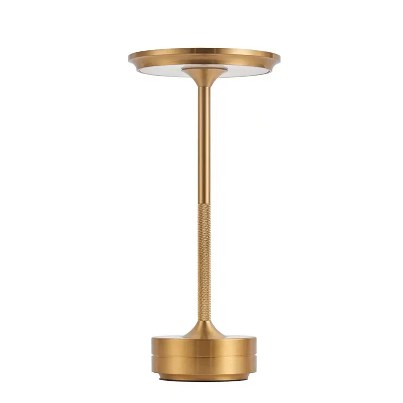 Modern led rechargeable cordless touch dimming table lamp outdoor restaurant bar atmosphere table lamp