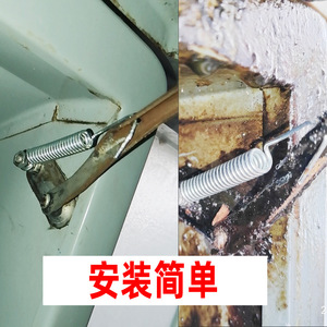 Xinlihuang Exhaust Fan Tension Spring 1.2*7.6*52 Coil Spring Hook Stretching Iron Silver For Ventilation Fan Parts - Product Image 3