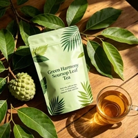 Thé aux herbes de corossol OEM/ODM |   Feuilles de Graviola séchées pour le soutien digestif, bienfaits antioxydants, usage adulte |   Herbes de qualité alimentaire