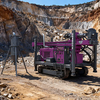 Machine de forage à circulation inversée (RC) pour l'exploration géologique, équipement de forage carottier sur chenilles