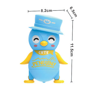 QS desain baru mainan Set Gyro permainan menembak permen 2 dalam 1 hewan kartun plastik 2 warna dengan lampu - Product Image 6