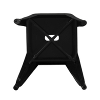 Tabouret industriel tout en métal bon marché au design de mode chaise de salle à manger colorée tabourets de bar hauts empilables