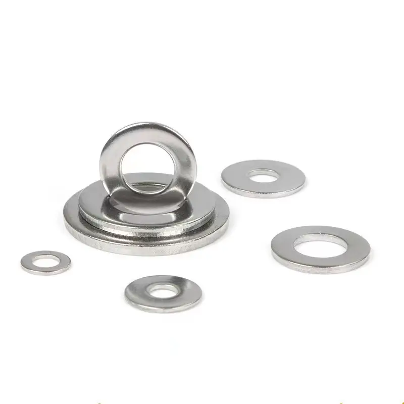 Grosir Kualitas Tinggi DIN125 Segel Kustom Aluminium Tembaga Stainless Steel Spring Shim Washer Datar