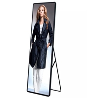 P2.5 Envisual 640mm x 1920mm WiFi 4G Control Indoor LED Mirror Screen Display Digital Signage Advertising Board LED Poster