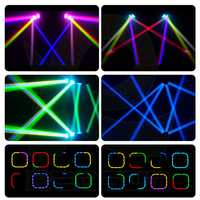 Redsun Vali 4*60W Projecteur à Tête Mobile Beam avec Anneau pour Club, Fête, DJ, Concert, Scène, Événement, Effet Vague LED, Barre Lumineuse Mobile
