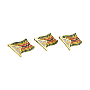 Fabricant vente en gros personnalisé plaqué or pays drapeau national Palestine épinglette broche insigne <span class=keywords><strong>Zimbabwe</strong></span> émail doux broche - Product Image 2
