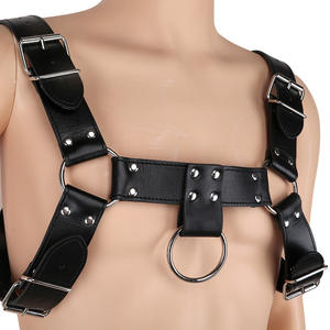 <span class=keywords><strong>Harness</strong></span> Kulit BDSM Punk Berkualitas Tinggi untuk Pria, Rompi Punk - Product Image 5